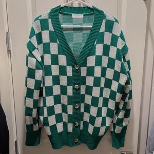 Oak+Fort CHECKERED CARDIGAN